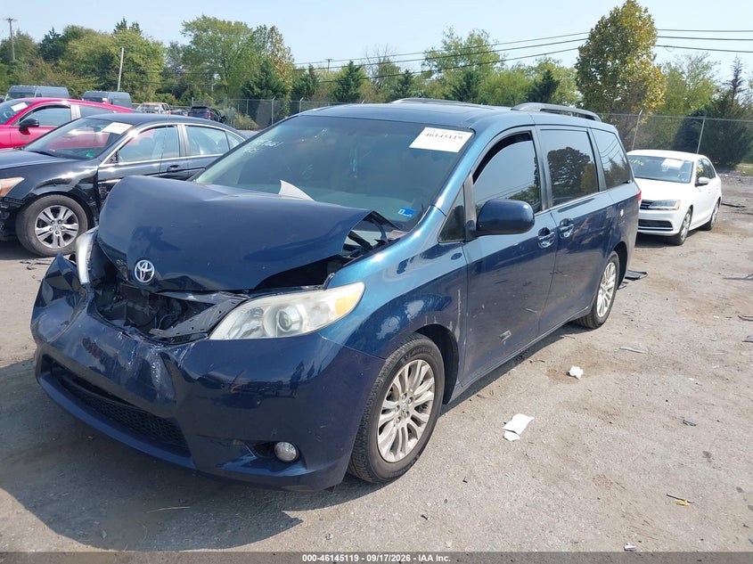 Vin: 5tdyk3dc4cs258168, lot: 46644876, toyota sienna xle v6 8 passenger 20122