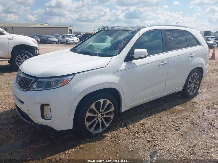 Vin: 5xykw4a72eg432892, lot: 46644894, kia sorento sx 20142
