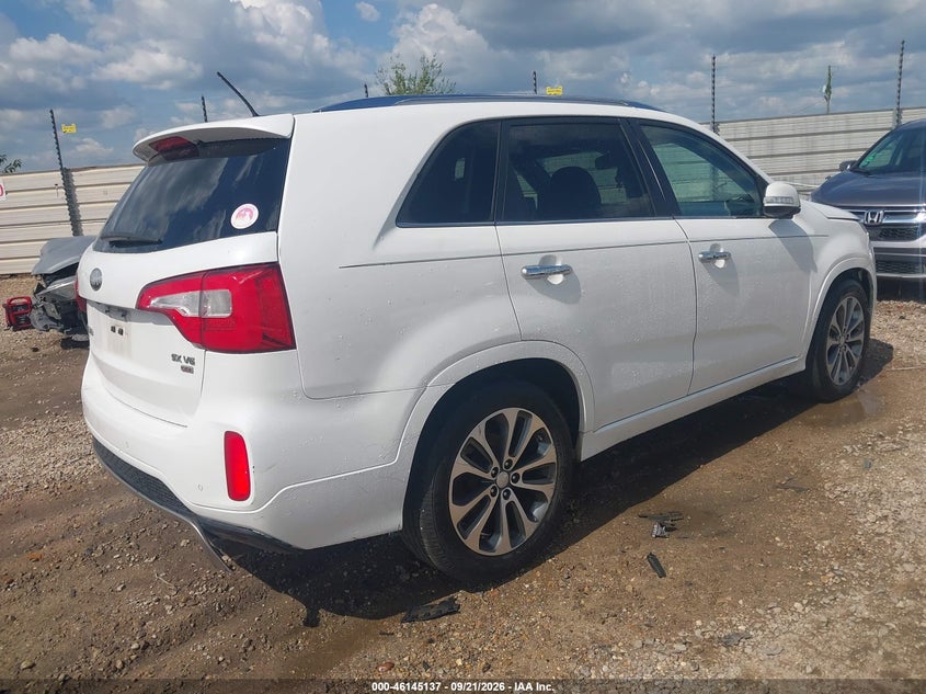 Vin: 5xykw4a72eg432892, lot: 46644894, kia sorento sx 20144