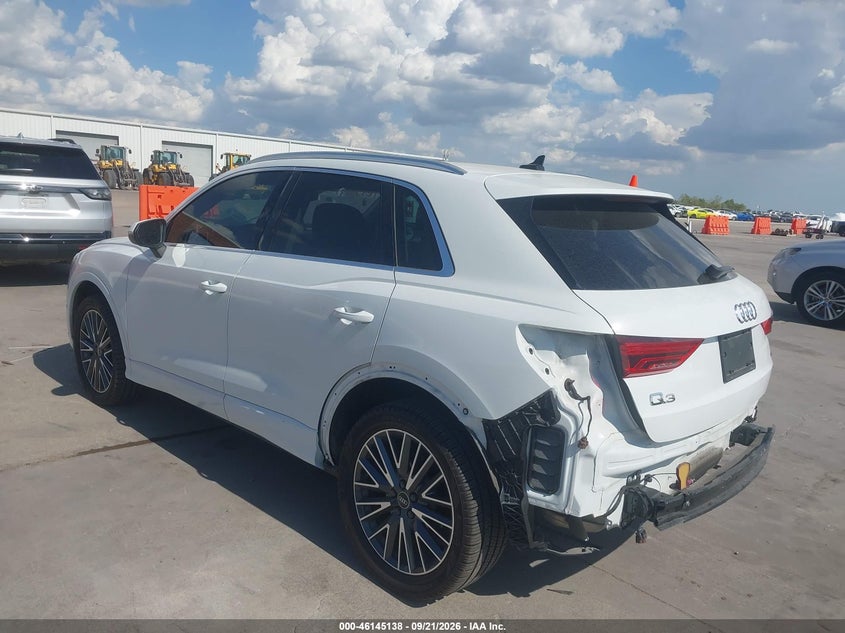 Vin: wa1bucf37m1089303, lot: 46644895, audi q3 premium plus 20213