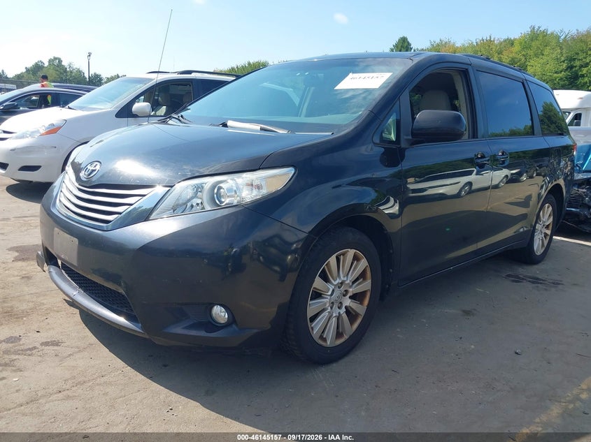 Vin: 5tddk3dc0bs009282, lot: 46644914, toyota sienna xle 20112
