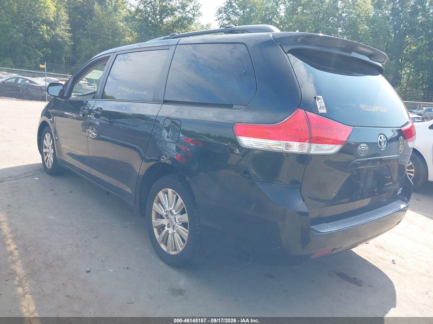 Vin: 5tddk3dc0bs009282, lot: 46644914, toyota sienna xle 20113