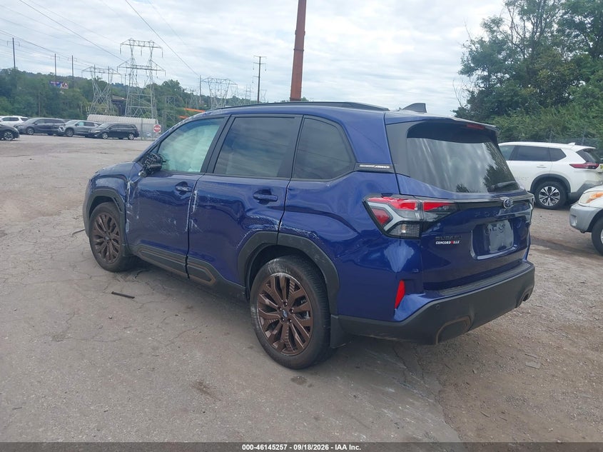 Vin: jf2sldhc9sh594146, lot: 46645014, subaru forester sport 20253