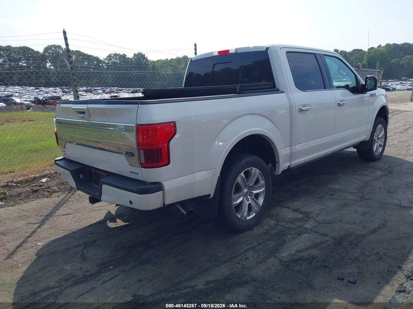Vin: 1ftew1e47lfb98616, lot: 46645045, ford f-150 platinum 20204