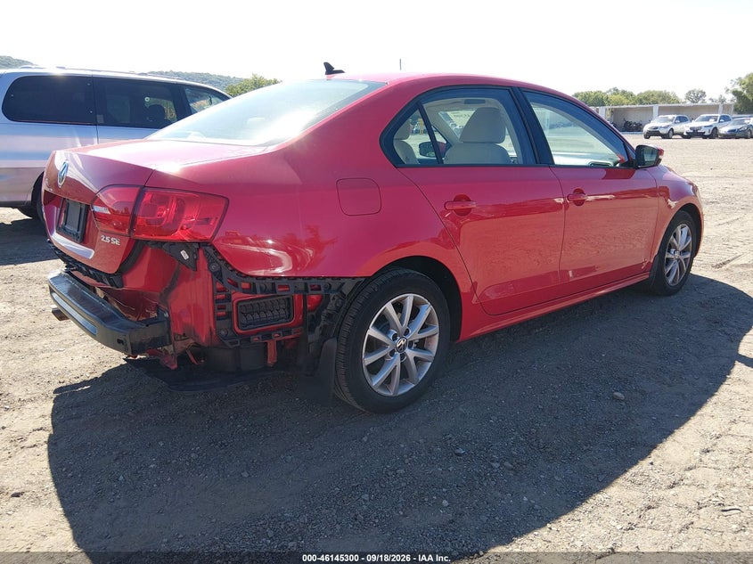 Vin: 3vwdp7aj1cm369686, lot: 46645057, volkswagen jetta 2.5l se 20124