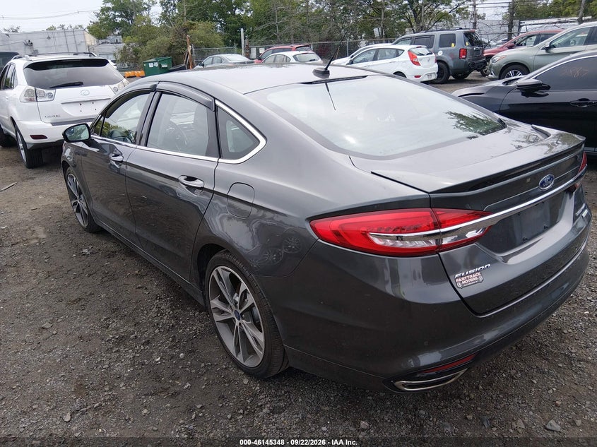 Vin: 3fa6p0k93hr371947, lot: 46645105, ford fusion titanium 20173