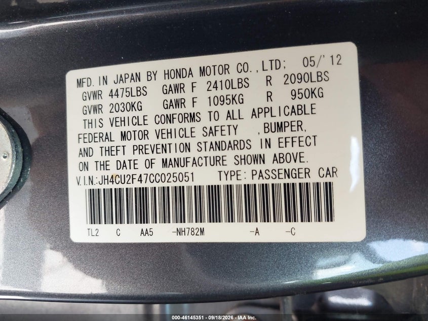 2012 ACURA TSX 2.4 · Фото 9
