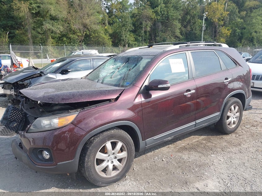 Vin: 5xykt3a67cg306034, lot: 46645109, kia sorento lx 20122