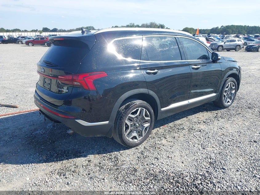 Vin: km8s3da18mu009201, lot: 46645137, hyundai santa fe hybrid sel premium 20214