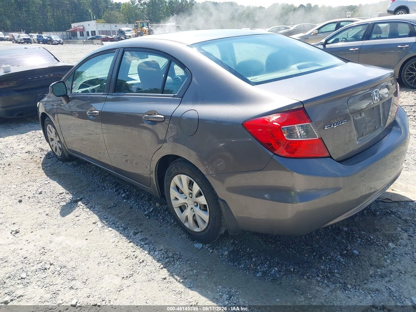Vin: 19xfb2f54ce095354, lot: 46645155, honda civic lx 20123