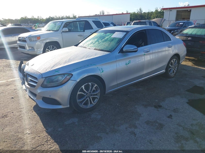 Vin: 55swf4kbxju250636, lot: 46645165, mercedes-benz c 300 4matic 20182