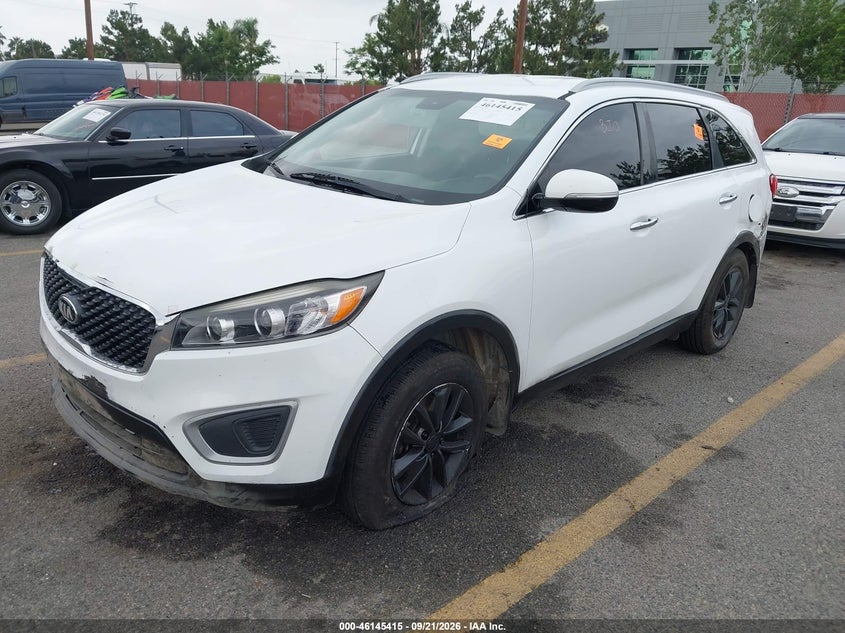 Vin: 5xypg4a36hg210330, lot: 46645172, kia sorento 2.4l lx 20172