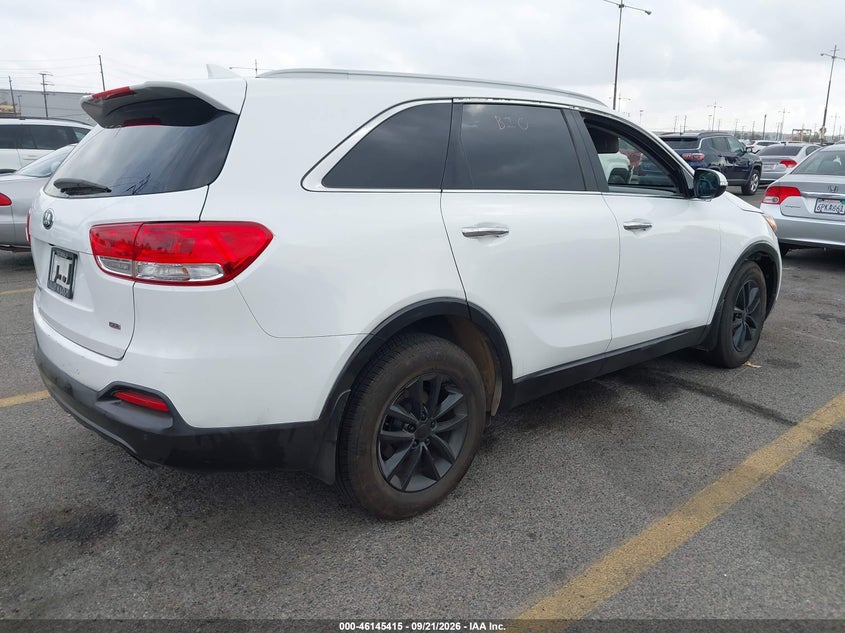 Vin: 5xypg4a36hg210330, lot: 46645172, kia sorento 2.4l lx 20174