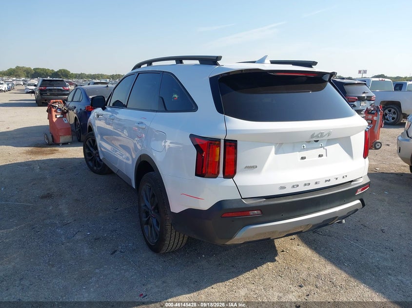 Vin: 5xyrkdlf0ng081804, lot: 46645185, kia sorento x-line sx prestige 20223