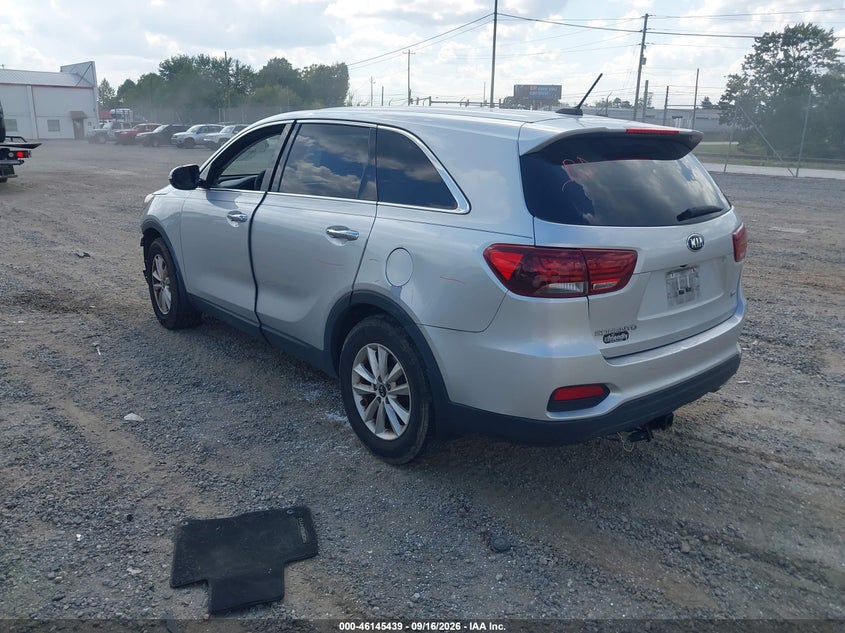 Vin: 5xypg4a35kg457877, lot: 46645196, kia sorento 2.4l l 20193