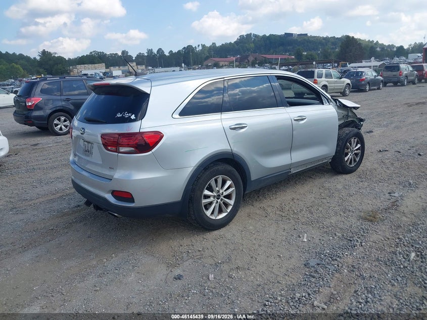Vin: 5xypg4a35kg457877, lot: 46645196, kia sorento 2.4l l 20194