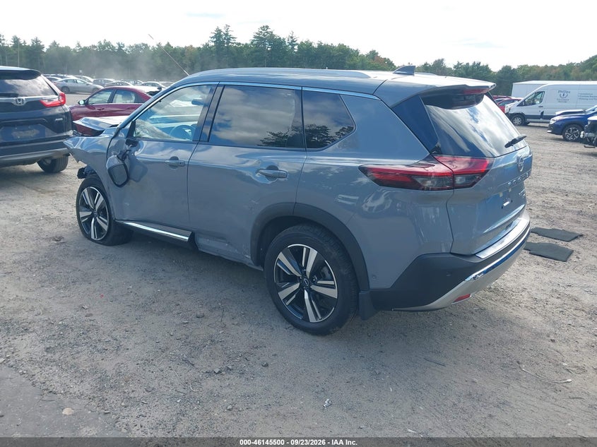 Vin: jn8bt3dd6pw317629, lot: 46645258, nissan rogue platinum intelligent awd 20233