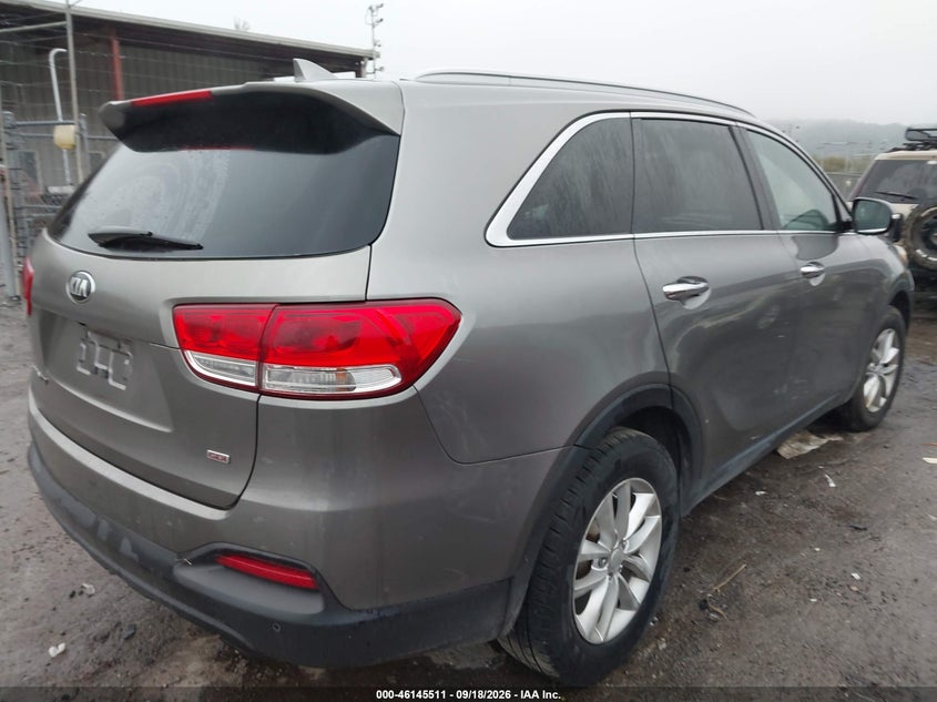 Vin: 5xypgda30gg008257, lot: 46645268, kia sorento lx/l 20164