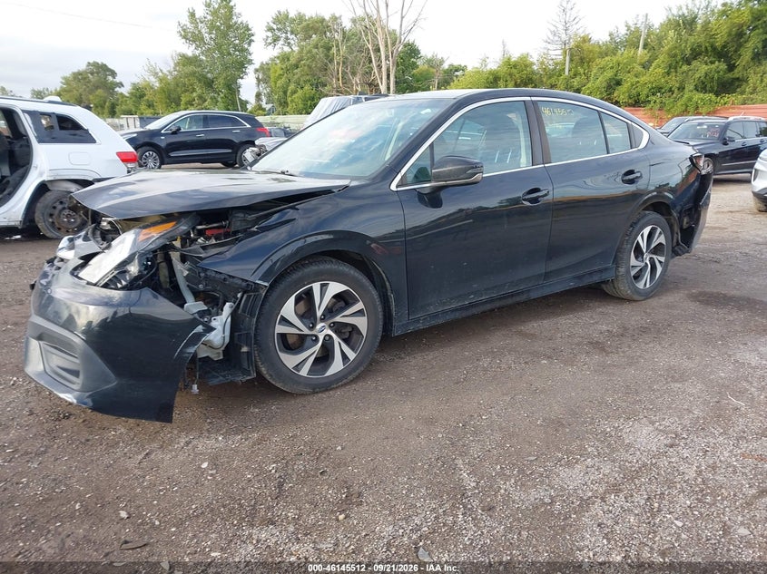 2020 Subaru Legacy, Front End, IAAI, VIN 4S3BWAC68L3018391 — photo 2