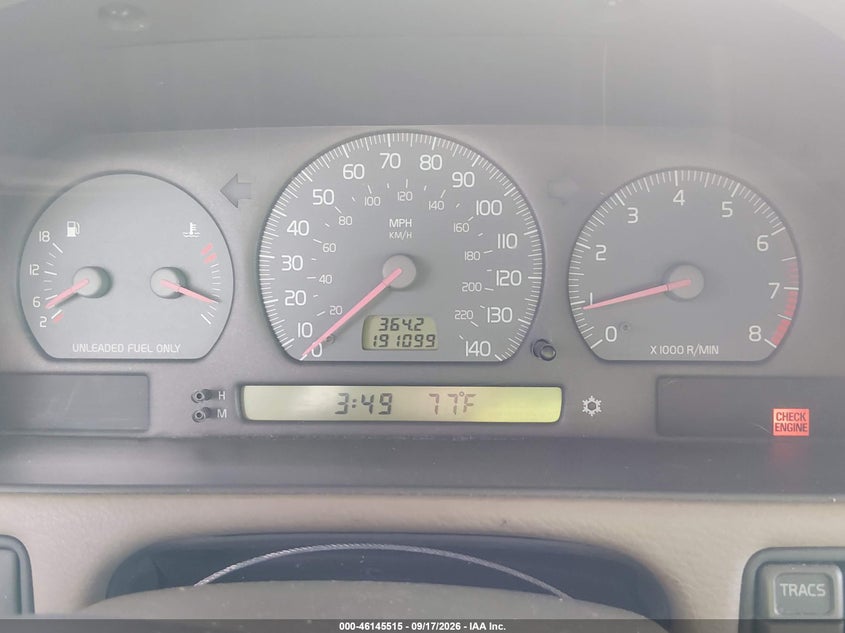 VOLVO V70 1998 VIN YV1LW5538W2347613