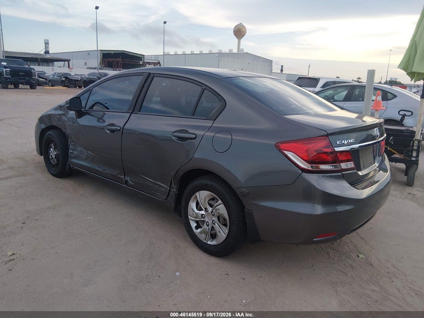 Vin: 2hgfb2f55dh544791, lot: 46645276, honda civic lx 20133