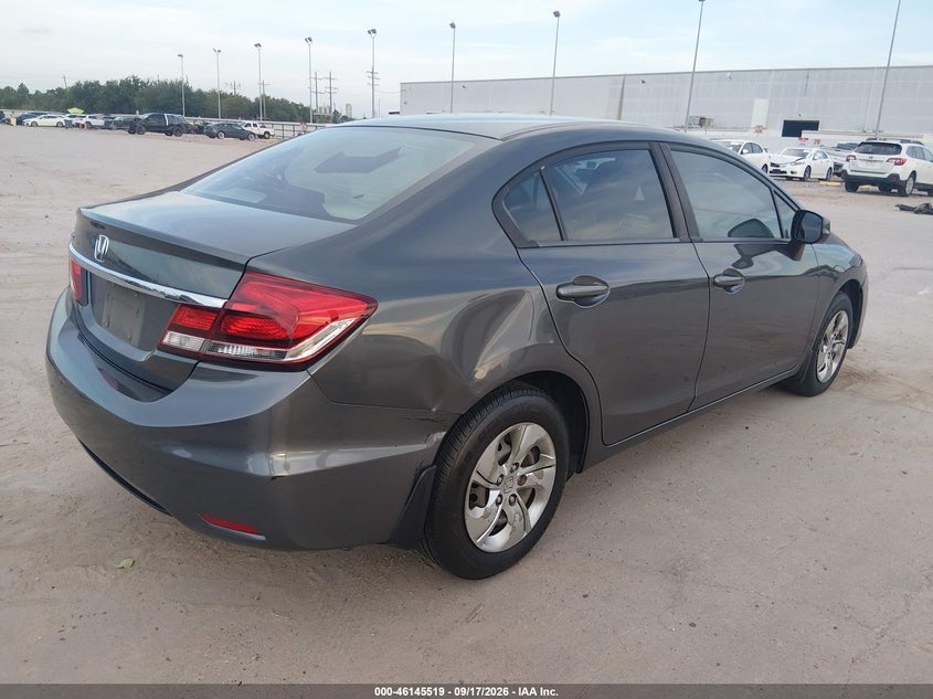 Vin: 2hgfb2f55dh544791, lot: 46645276, honda civic lx 20134