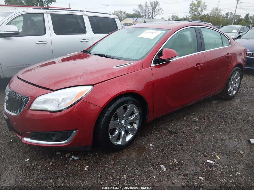 Vin: 2g4gk5ex8f9164277, lot: 46645294, buick regal turbo 20152