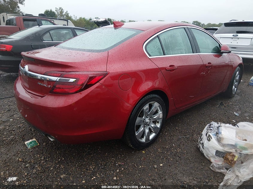 Vin: 2g4gk5ex8f9164277, lot: 46645294, buick regal turbo 20154
