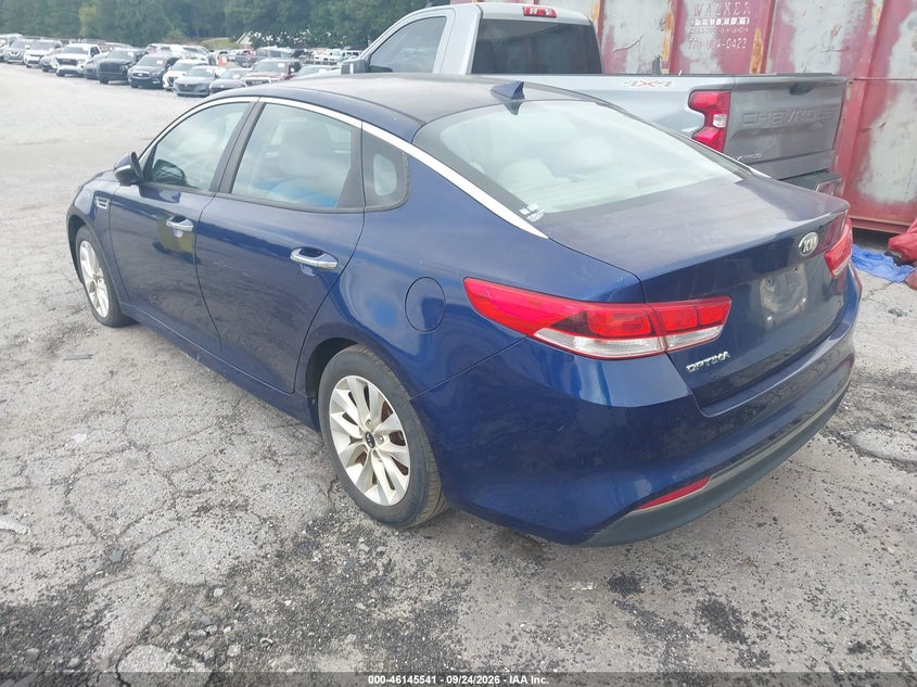 Vin: 5xxgt4l31gg070473, lot: 46645298, kia optima lx 20163