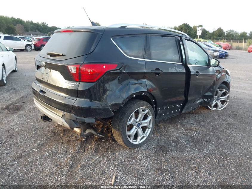 Vin: 1fmcu9j90kub61474, lot: 46645328, ford escape titanium 20194