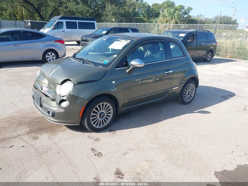 Vin: 3c3cffcr4dt689028, lot: 46645333, fiat 500 lounge 20132