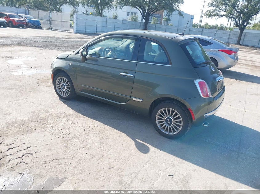 Vin: 3c3cffcr4dt689028, lot: 46645333, fiat 500 lounge 20133