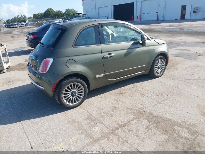 Vin: 3c3cffcr4dt689028, lot: 46645333, fiat 500 lounge 20134