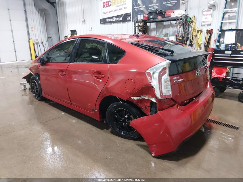 Vin: jtdkn3du8e1805478, lot: 46645338, toyota prius three 20143