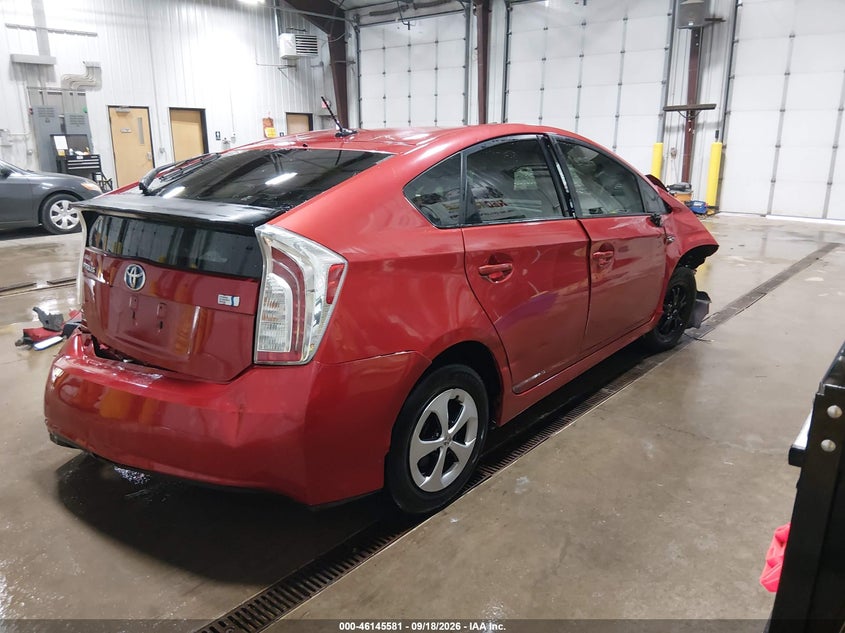 Vin: jtdkn3du8e1805478, lot: 46645338, toyota prius three 20144