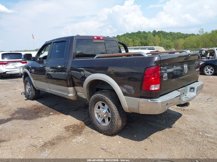 Vin: 3d7ut2cl9ag118304, lot: 46645346, dodge ram 2500 laramie 20103