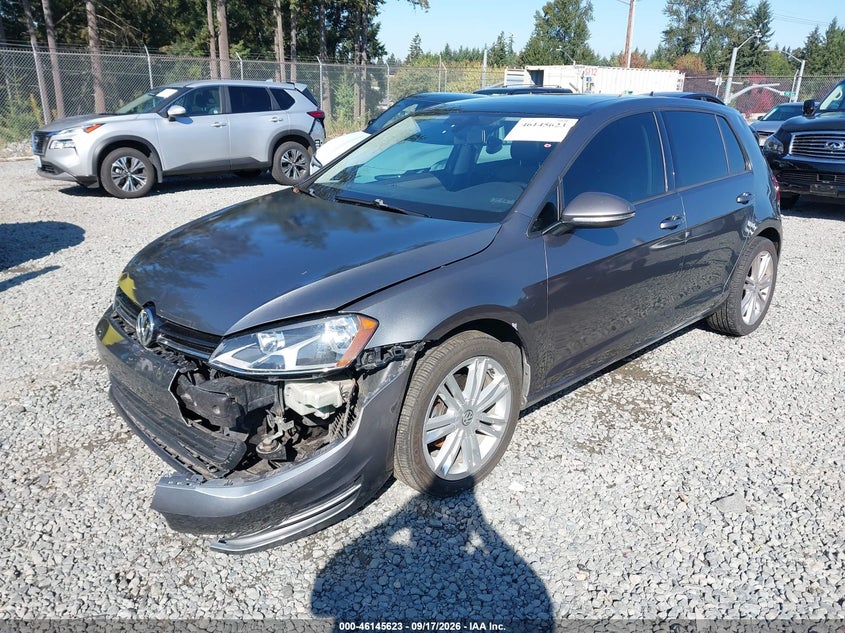 Vin: 3vw2a7au9fm038958, lot: 46645380, volkswagen golf tdi se 4-door 20152