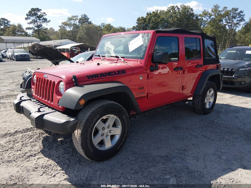 Vin: 1c4bjwdg1el298645, lot: 46645389, jeep wrangler unlimited sport 20142