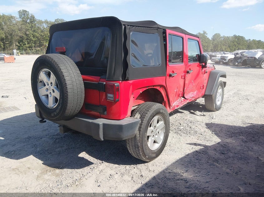 Vin: 1c4bjwdg1el298645, lot: 46645389, jeep wrangler unlimited sport 20144