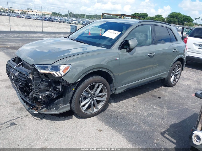 Vin: wa1decf32s1054235, lot: 46645414, audi q3 premium 45 tfsi s line quattro tiptronic 20252