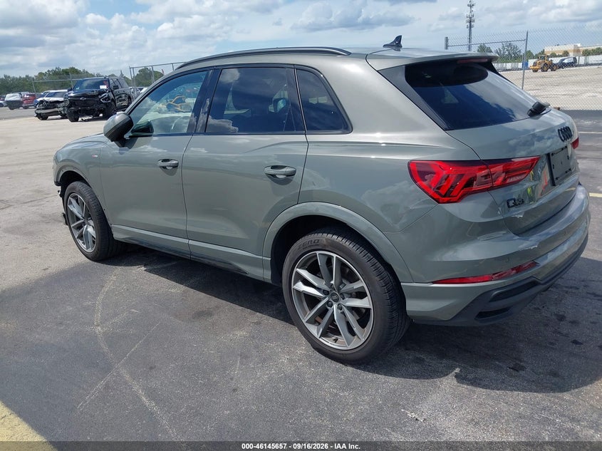 Vin: wa1decf32s1054235, lot: 46645414, audi q3 premium 45 tfsi s line quattro tiptronic 20253