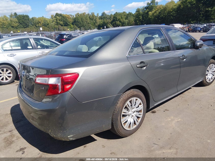 Vin: 4t4bf1fk7cr172868, lot: 46645441, toyota camry le 20124