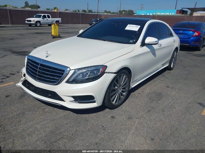 Vin: wddug8cb0fa173700, lot: 46645457, mercedes-benz s 550 20152