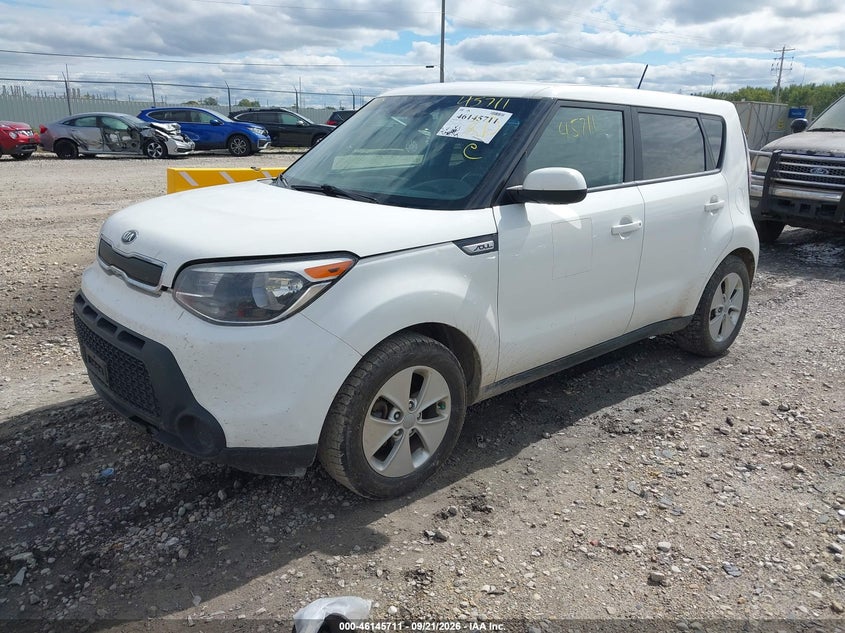 Vin: kndjn2a23g7859893, lot: 46645468, kia soul 20162