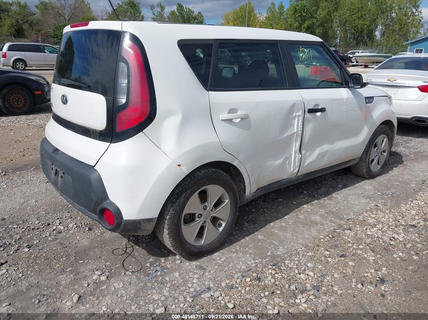 Vin: kndjn2a23g7859893, lot: 46645468, kia soul 20164