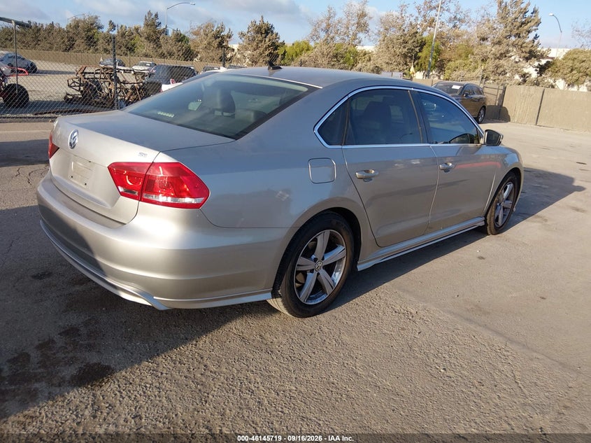 Vin: 1vwbp7a34dc050018, lot: 46645476, volkswagen passat 2.5l se 20134