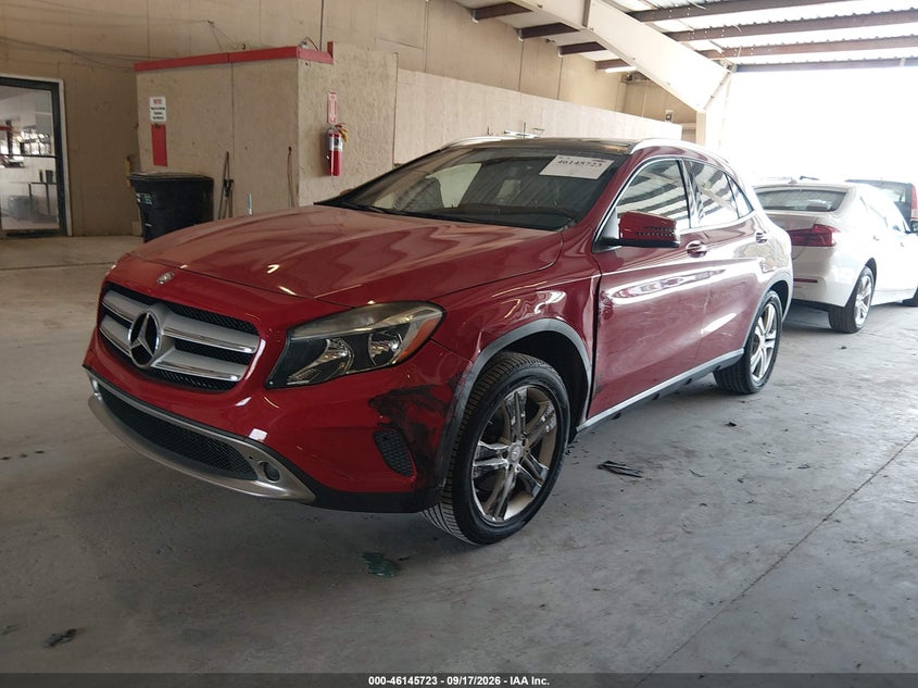 Vin: wdctg4eb5gj200493, lot: 46645480, mercedes-benz gla 250 20162
