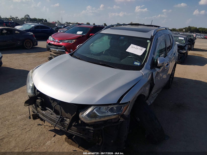 Vin: 5n1at2mt4gc799250, lot: 46645485, nissan rogue sl 20162
