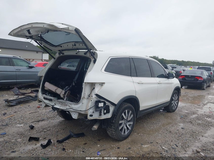 Vin: 5fnyf6h5xkb070758, lot: 46645490, honda pilot ex-l 20194