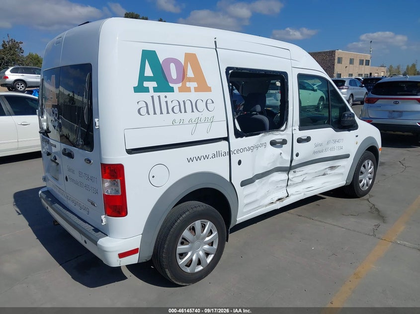 Vin: nm0ls6bn9dt137197, lot: 46645498, ford transit connect xlt 20134